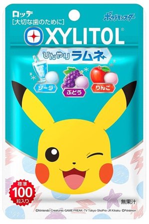 Cukierki Pokemon Xylitol Fruits Ramune 32g Lotte