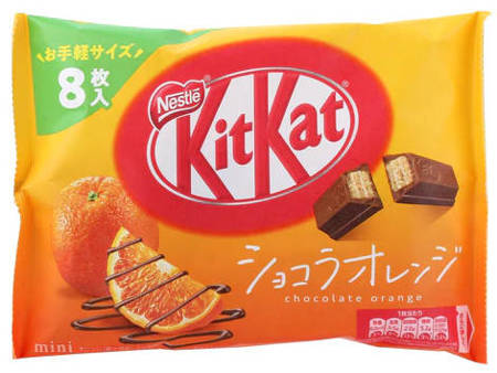 KitKat Mini o smaku pomarańczy w czekoladzie - Chocolate Orange - 8 sztuk Nestlé