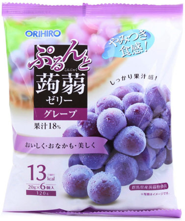 Purunto Konjac Jelly grape 120g Orihiro