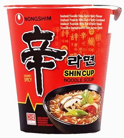 Zupa instant Shin Ramyun ostra - kubek 68g Nongshim